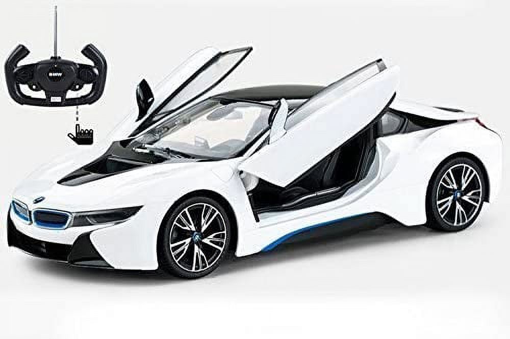 PlayWorld 1:14 RC BMW i8 Authentic w/Open Doors White