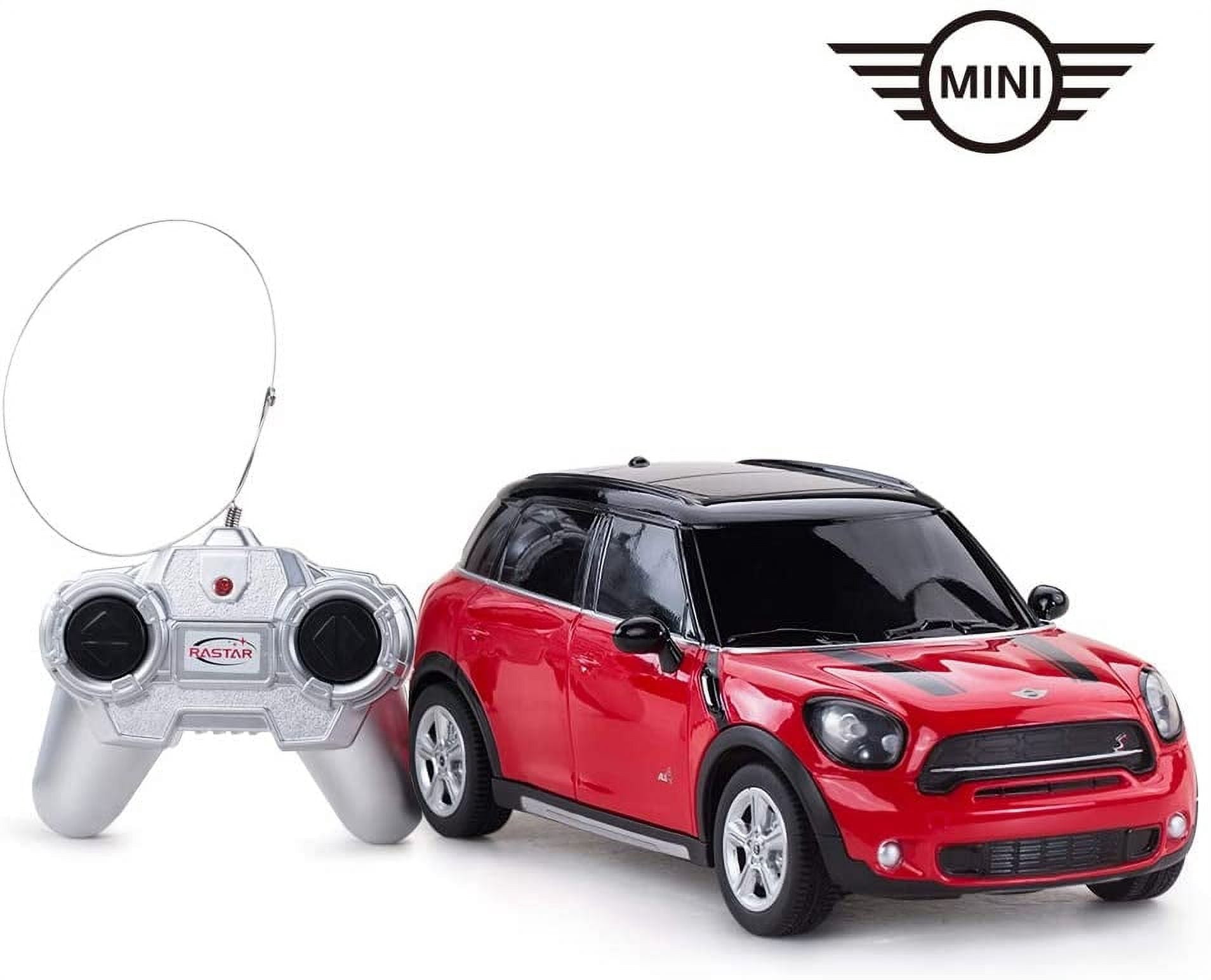 PlayWorld 1/24 Mini Cooper Car, s Xmas Gifts for Kids, 1:24 Electric Mini Toy Vehicle (Red)