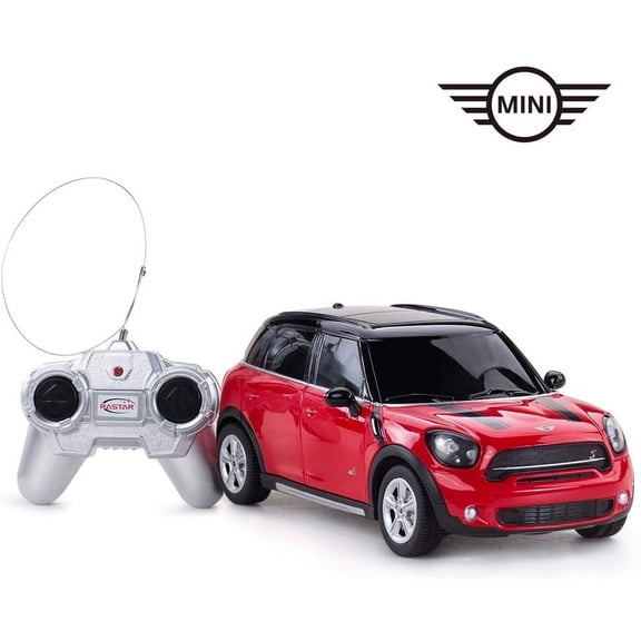 PlayWorld 1/24 Mini Cooper Car, s Xmas Gifts for Kids, 1:24 Electric Mini Toy Vehicle (Red)