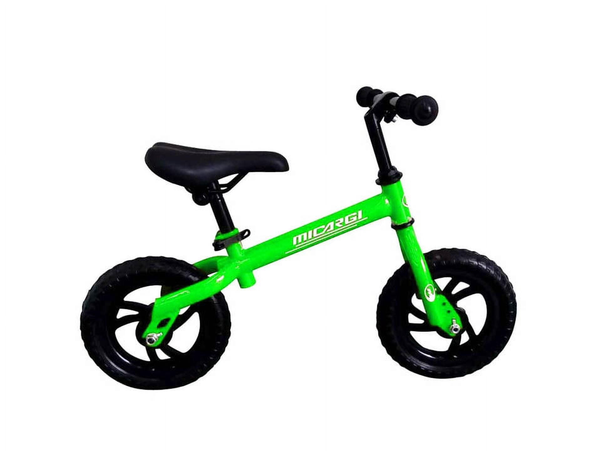 PlayWorld 10″ Balance Bike Push Bike Steel Frame EVA Tire Bicycle, Black Wheel Kid’s Bike – Green Sansujyuku sansujyuku.com