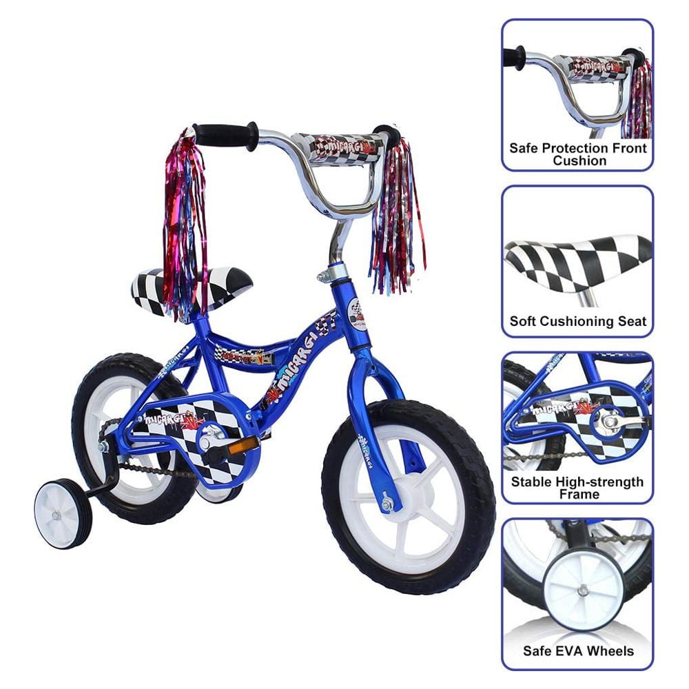 PlayWorld Adjustable Seat Kids 11" Training-Wheel Bikes