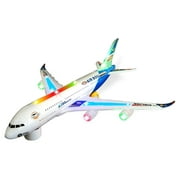 PlayWorld Aviator Action! Airbus Plane With Flashing Lights and Sounds - Blue