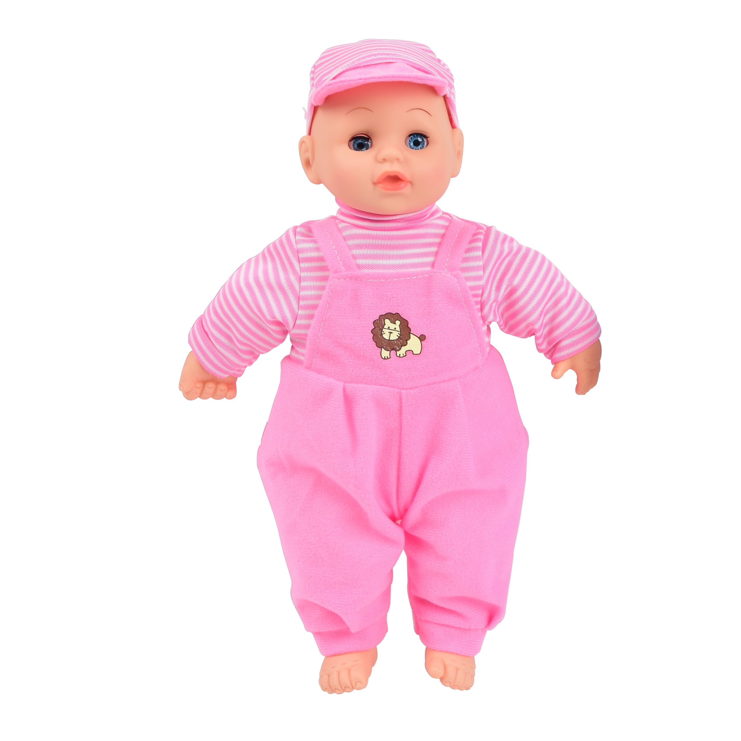 PlayWorld Baby Doll With 4 Sounds - Pink