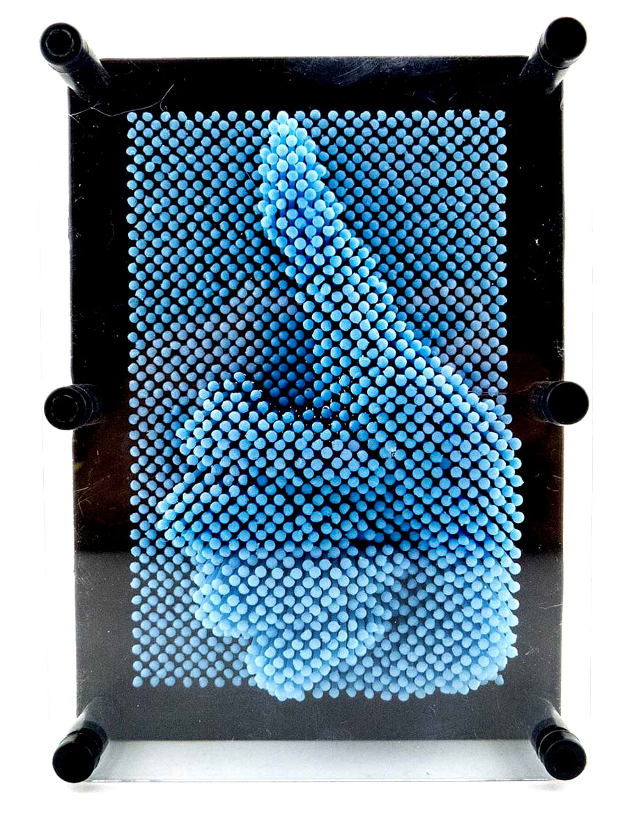 PlayWorld Board No More! 3D Pin Art Impression Board Light Blue