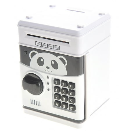 PlayWorld Cartoon Panda Electronic Password Protected Piggy Coin Bank