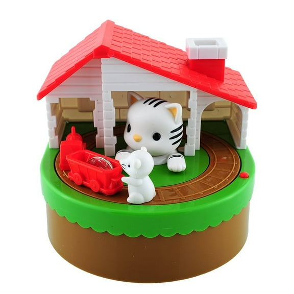 PlayWorld CoinCollector Cat and Mouse Coin Bank