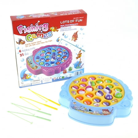 PlayWorld Deluxe Rotating Fishing Game With 2 Fishing Poles