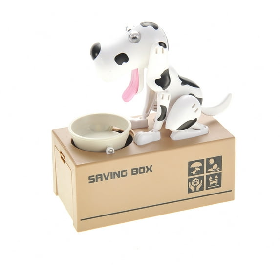 PlayWorld Dog Piggy Bank (Black White)