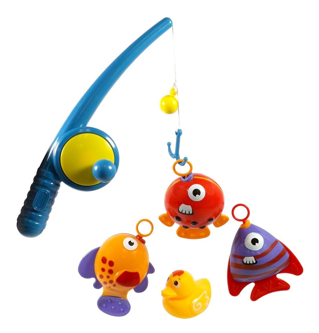 PlayWorld Fishin'Time! Hook And Reel Fishing Toy Playset - Multicolor