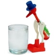thumbnail image 1 of PlayWorld Glass Drinking Bird 7.25" Tall Glass Figurine for Christmas and Birthday Gifts Red, 1 of 8
