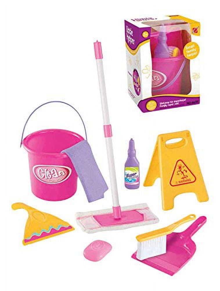 PlayWorld Kitchen Connection Little Helper Pretend Cleaning Toy Play Set - Pink