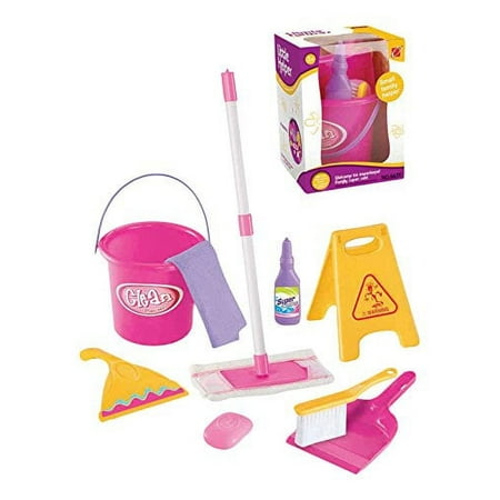 PlayWorld Kitchen Connection Little Helper Pretend Cleaning Toy Play Set - Pink