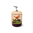 thumbnail image 1 of PlayWorld Music Magic Singing & Chirping Bird In Cage - Realistic Sounds & Movements - Orange, 1 of 3
