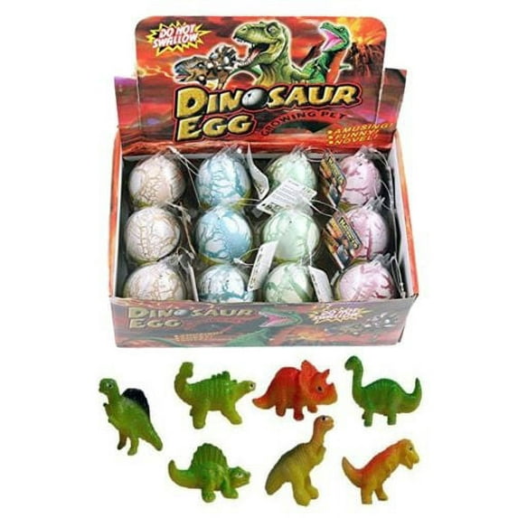 PlayWorld Prehistoric Past Magic Hatching Growing Dinosaur Egg 12 Pieces - Green