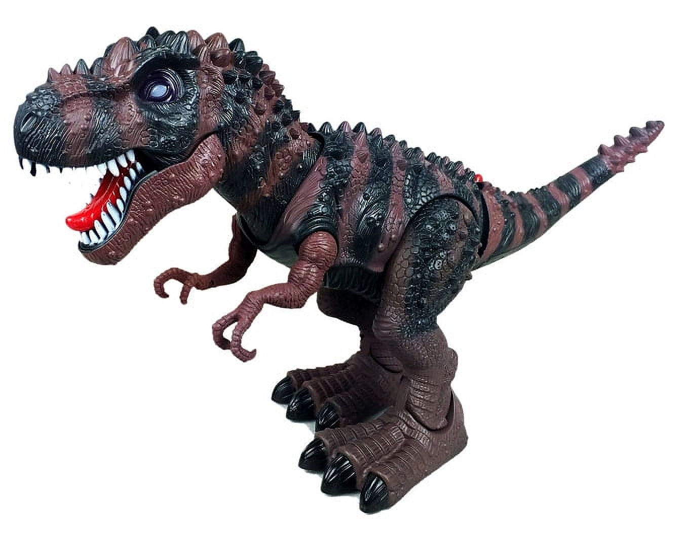 PlayWorld Prehistoric Past Tyrannosaurus T-Rex Dinosaur With Lights And Sounds - Brown