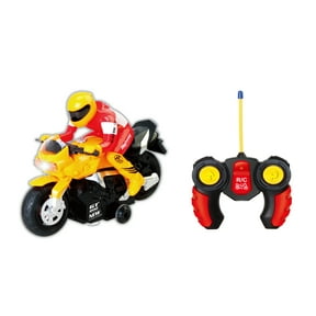 PlayWorld Ready! Set! Race! RC Motocycle Remote Control Toy - Yellow