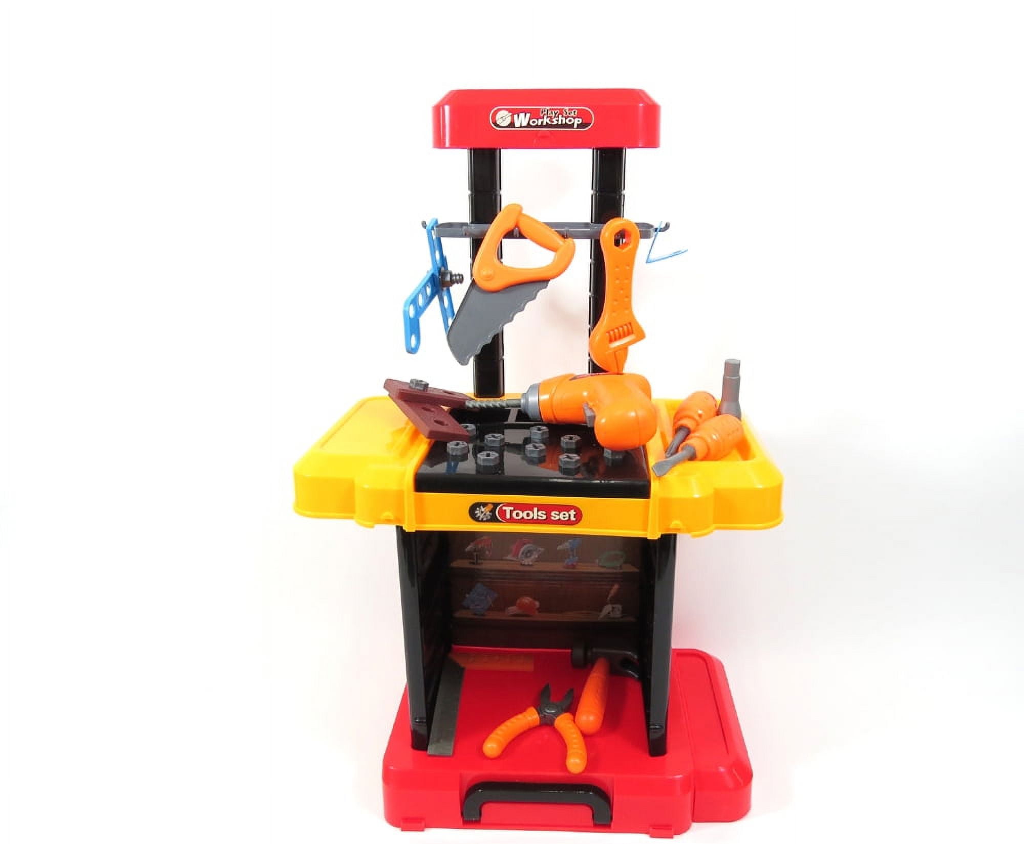 PlayWorld Toolbench Time! Kids Tool Workshop Bench - Red