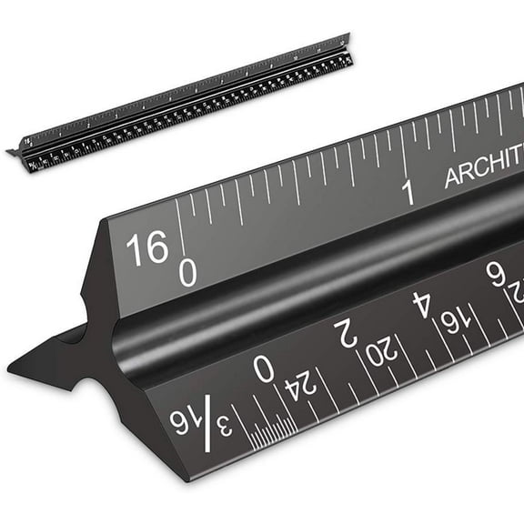 PlayWorld Toolbench Time! Triangular Architect Ruler - Black