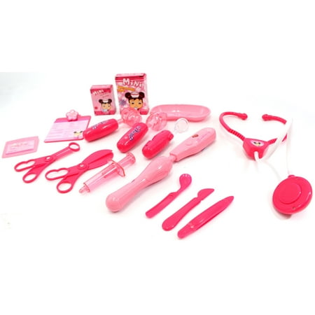 PlayWorld What's Up Doc? Deluxe Doctor Medical Kit Playset - Pink