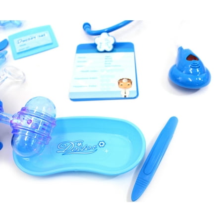 PlayWorld What's Up Doc? Medical Box Doctor Nurse Medical Kit Playset - Blue