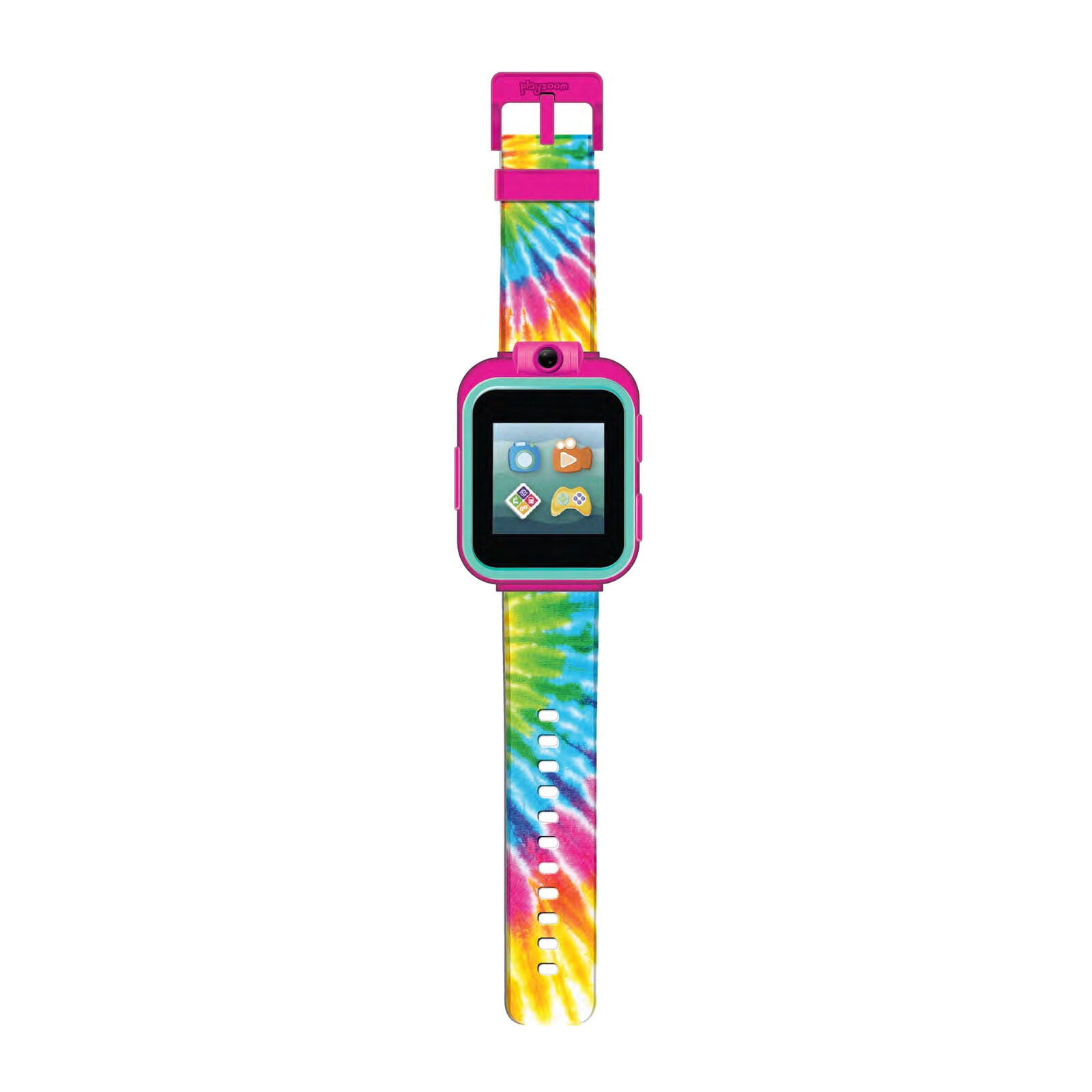 PlayZoom 2 Educational Smartwatch For Kids Pink Blue Yellow Tie Dye Walmart