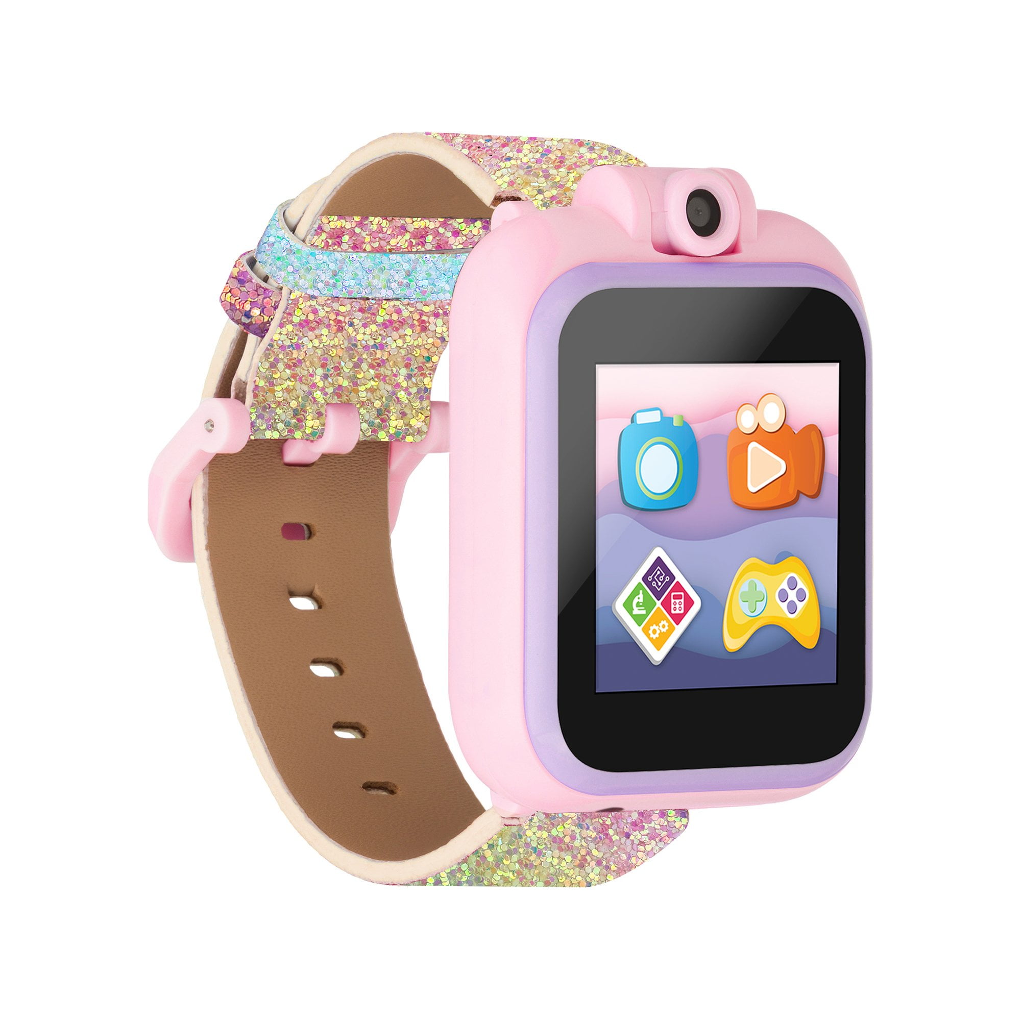 PlayZoom 2 Girls Smartwatch Pastel Glitter Band Walmart