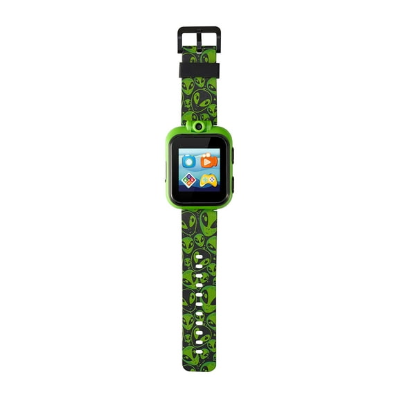 PlayZoom 2 Kids Boys Black/Green Alien Smartwatch & Earbuds Set
