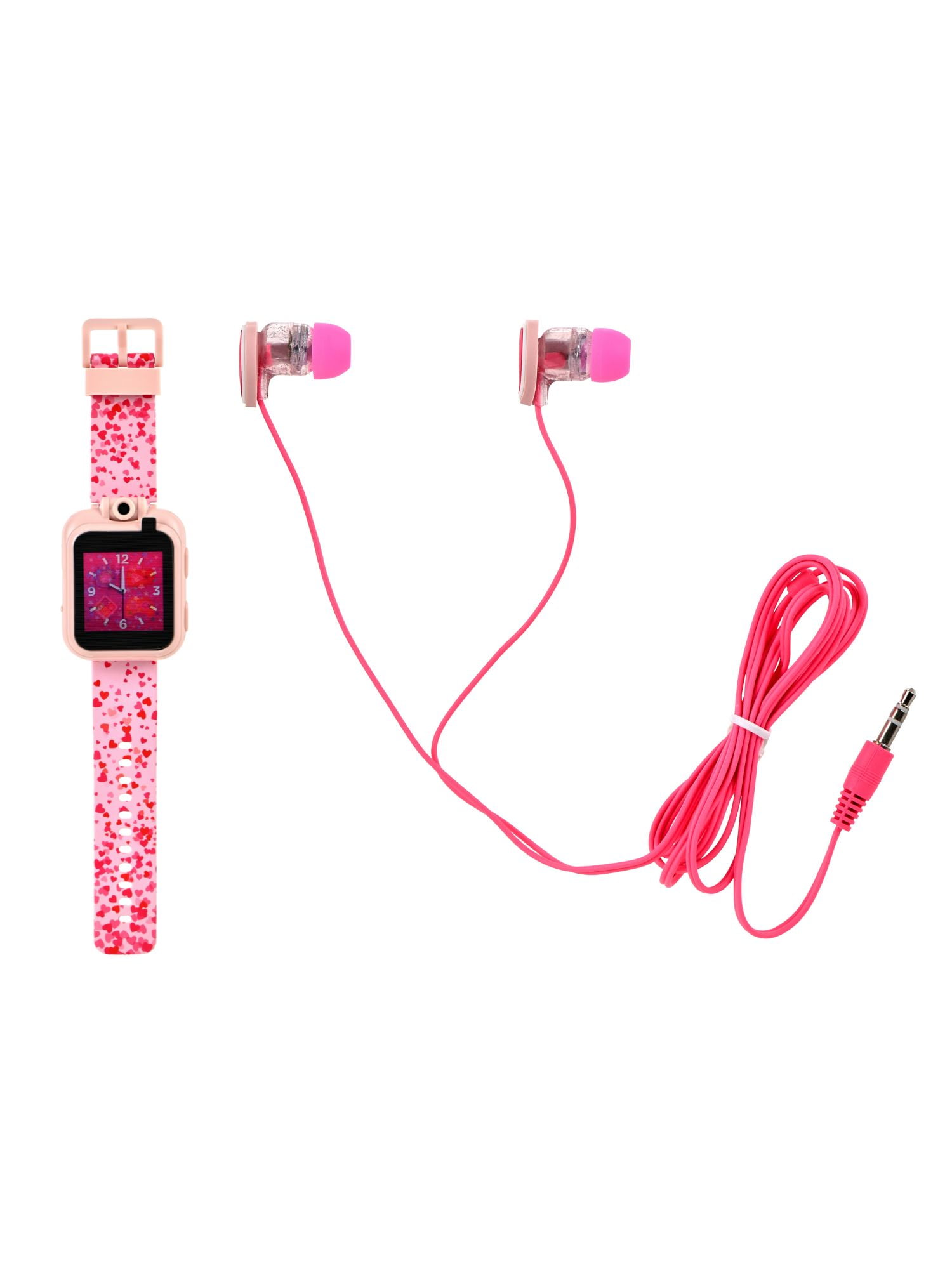 PlayZoom 2 Kids Girls Blush Hearts Smartwatch & Earbuds Set