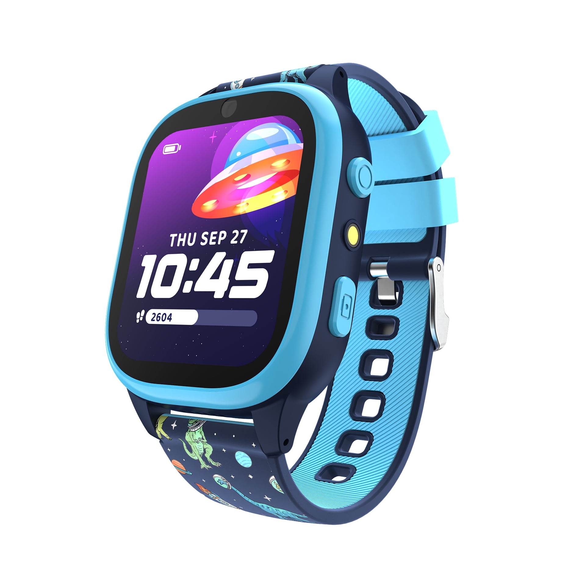 PLAYZOOM 4 Kids Smartwatch 25 STEM Games, Camera, Step Counter, Audiobooks, Bluetooth, Splash Resistant, 7-Day Battery