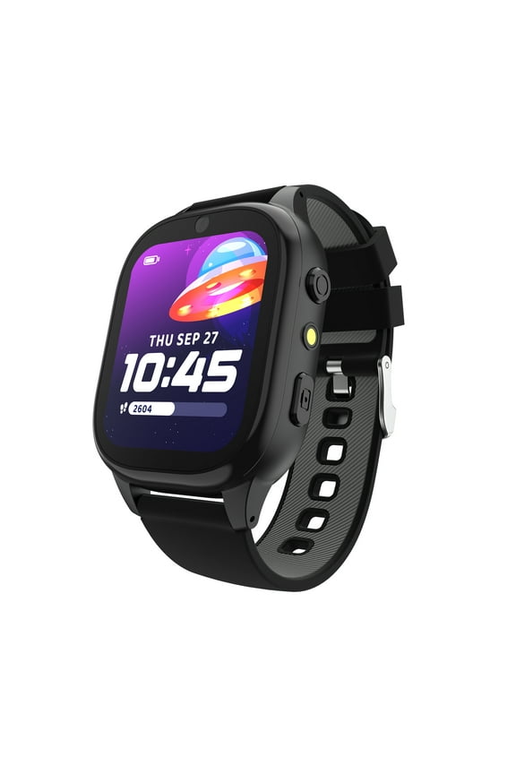 4 Kids Smartwatch – 25 STEM Games, Camera, Step Counter, Audiobooks, Bluetooth, Splash Resistant, 7-Day Battery