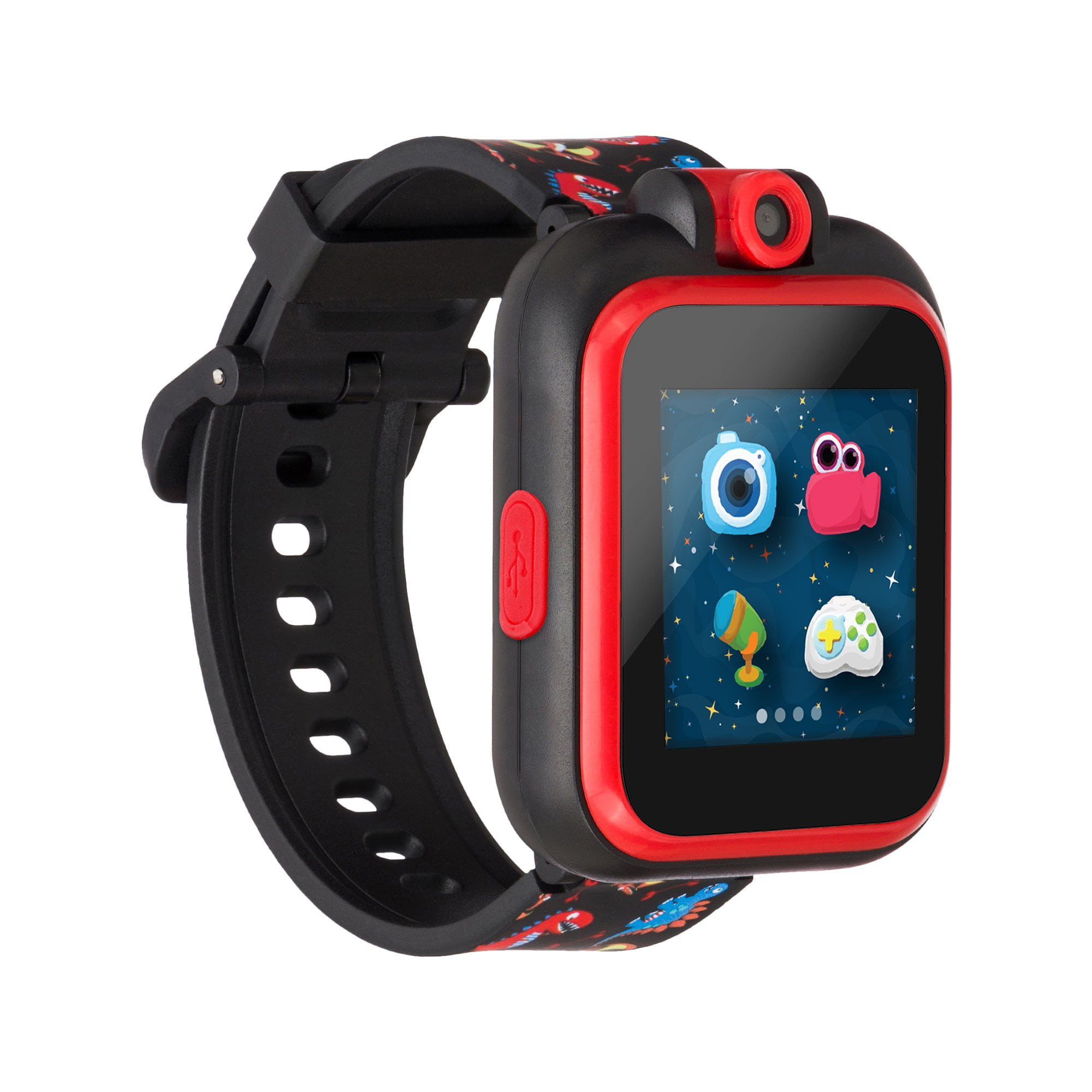 PlayZoom Kids smart watch - Video and Camera Selfies Music Learning Educational Fun Interactive Games Touch Screen Sports Digital Watch Birthday Gift for Kids Toddlers Boys Girls Fun Prints