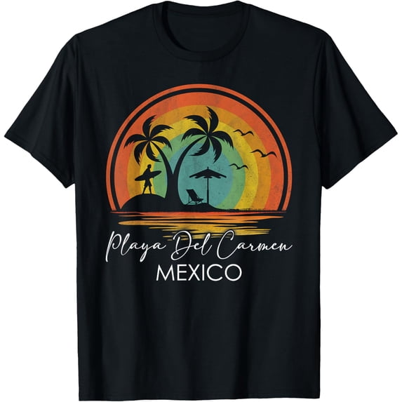 Playa Del Carmen Beach Mexico Summer Vacation Tropical T-Shirt Unisex S-5XL Hot Trending Shirt, Vintage Birthday Gift