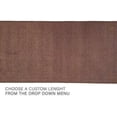 thumbnail image 1 of Playa Rug Custom Size Solid Design Beige,Brown,Red  Color Non-Slip Rubber Backing- 31 Inch Wide x Your Choice of Length Runner Rug 16 Feet - Brown, 1 of 5