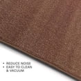 thumbnail image 1 of Playa Rug Custom Size Solid Design Beige,Brown,Red  Color Non-Slip Rubber Backing- 31 Inch Wide x Your Choice of Length Runner Rug 6 Feet - Brown, 1 of 5