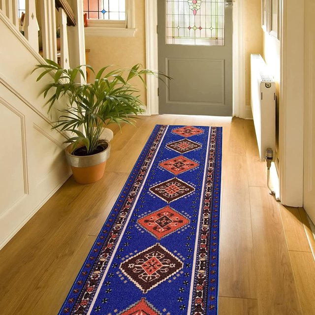 Playa Rug Custom Size Southwestern 26 Inch Wide NonSlip Stair Runner