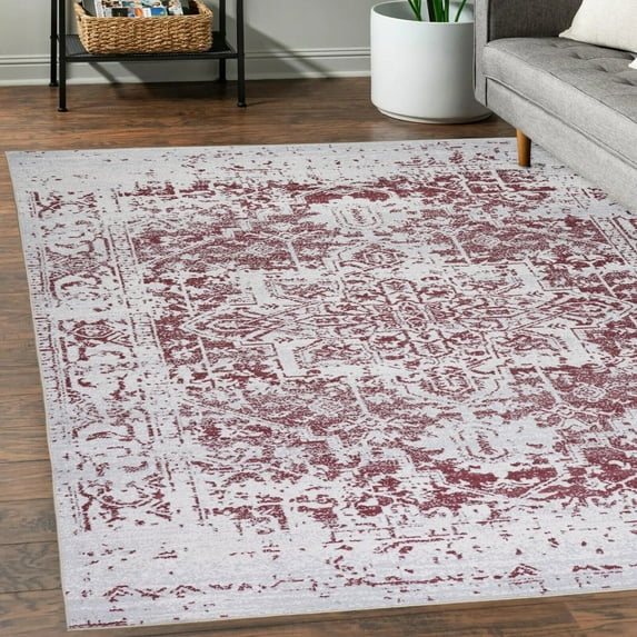 Playa Rug Himalayas Design, Machine Washable - Eco Friendly, Non-Slip Backing, Stain-Resistant Area Rug/Runner Rug