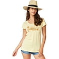 thumbnail image 1 of Playabella Graphic Short Sleeve T-Shirt [Light Yellow], 1 of 3