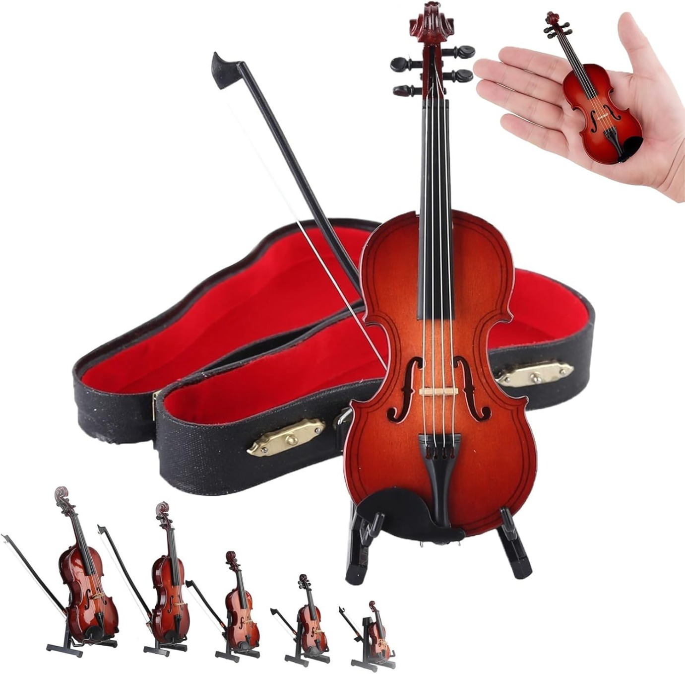 Playable Tiny Violin Figurine The Worlds Smallest Miniature Musical 