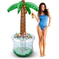 thumbnail image 1 of Playbees 60" Inflatable Palm Tree Cooler Pool Float, 1 of 8