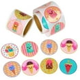 thumbnail image 1 of Playbees Ice Cream Parlor Stickers for Kids - 200 Pack of Sweets Themed Designs - Kids DIY Educational Arts and Crafts, Scrapbooking, Teacher Awards, Classroom Prizes, Encouragement, 1 of 3