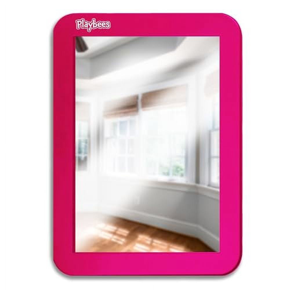2-Pack Magnetic Locker Mirrors - 6.3 X 4.8 Inch Rectangular Mirror For School, Fridge, Office