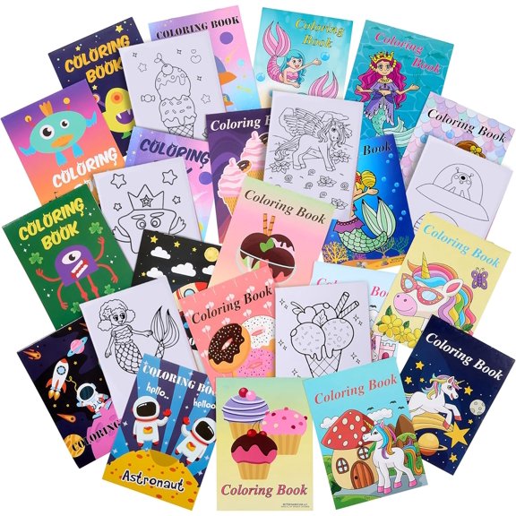 Playbees Mermaid Coloring Books - 20PK - Kids Coloring Books Bulk for Ages 1-8 - Sea Party Favors - Creative Learning Tools - Boys & Girls - 5x7 Inch