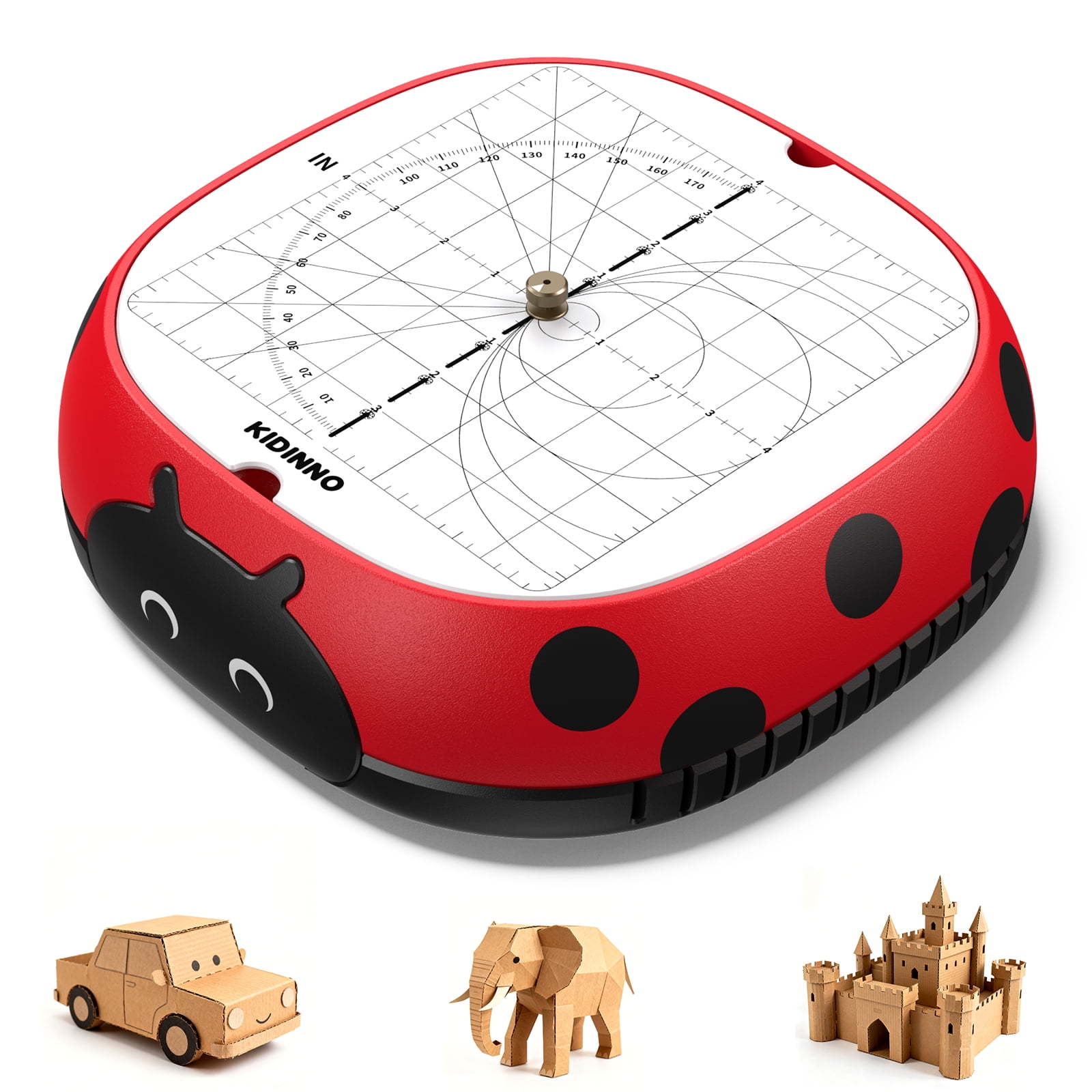Playboda Cardboard Cutter for Kids, Safe DIY Cardboard Construction Tool Kit, Educational Craft Toy for 5+ Boys and Girls, for Creativity Projects 3D Models