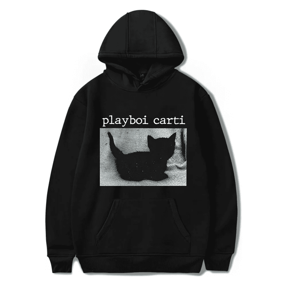 Playboi carti black cat hoodie hotsell