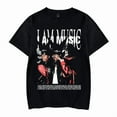 thumbnail image 1 of Playbois Rapper Merch Cartis Shirt I Am Music Album Tshirt Fashion Graphic Print for Women Men, 1 of 3