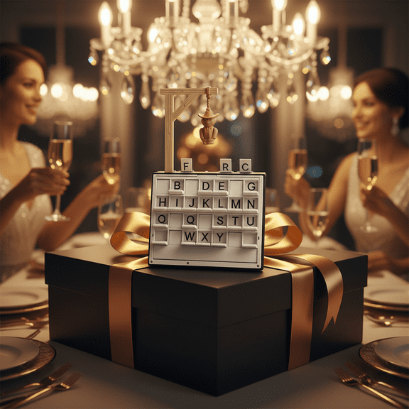 Playbook’d Hangman Game Book - Minimalist Magnetic Word Guessing Game - Classic Board Game Disguised as Shelf Decor - Space-Saving Foldable Puzzle Book for Small Apartments & Modern Homes