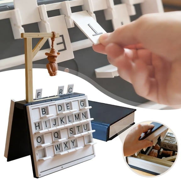 Playbook'd - Hangman Game, Classic Hangman Board Game Disguised as a Book, Magnetic Foldable Word Guessing Game for Travel, Family & Game Night