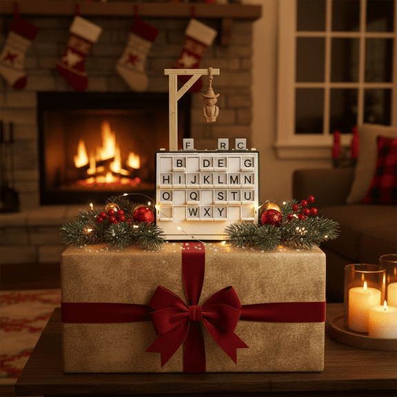 Playbook’d Hangman Road Trip Game - Magnetic Word Puzzle Book for Car & Airplane Travel - Portable Screen-Free Entertainment for Vacations - Foldable Compact Book Game