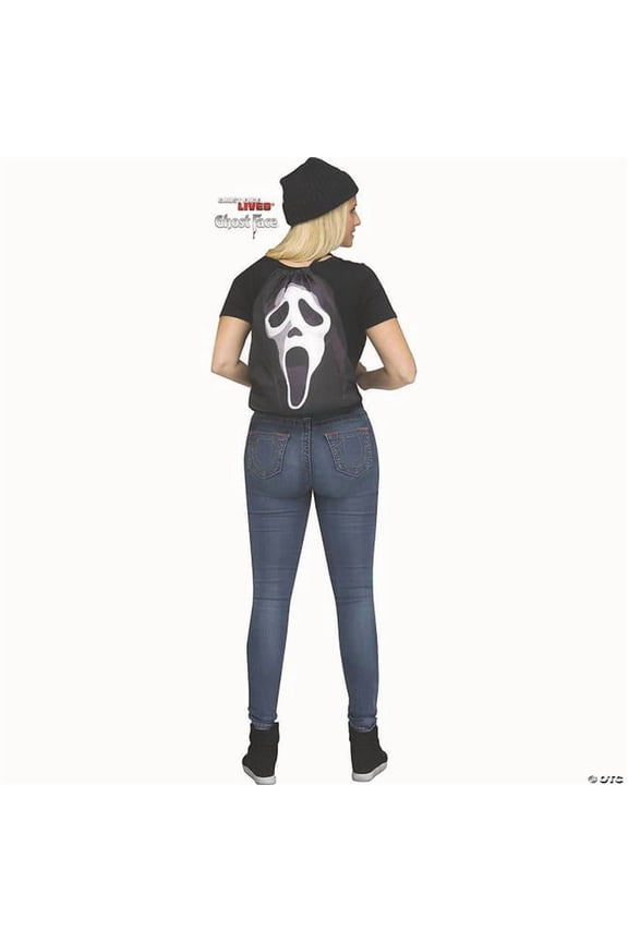 - 16 1/2" ScreamT Ghost Face Drawstring Backpack Accessory - One Size