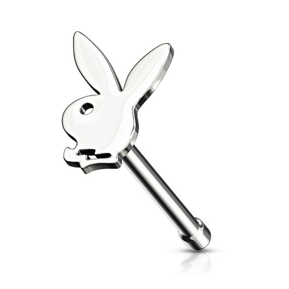 Playboy Bunny Top 316L Surgical Steel Nose Stud Rings Jewelry Stud